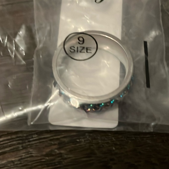 NWT Men's Stainless Steel Chain Spinner Ring - Picture 4 of 7